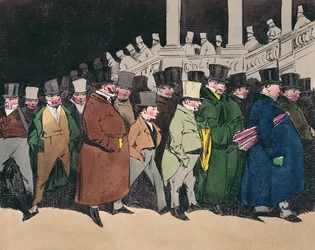 Verlassen des Büros um 4 Uhr, ca. 1830